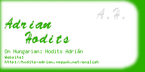 adrian hodits business card